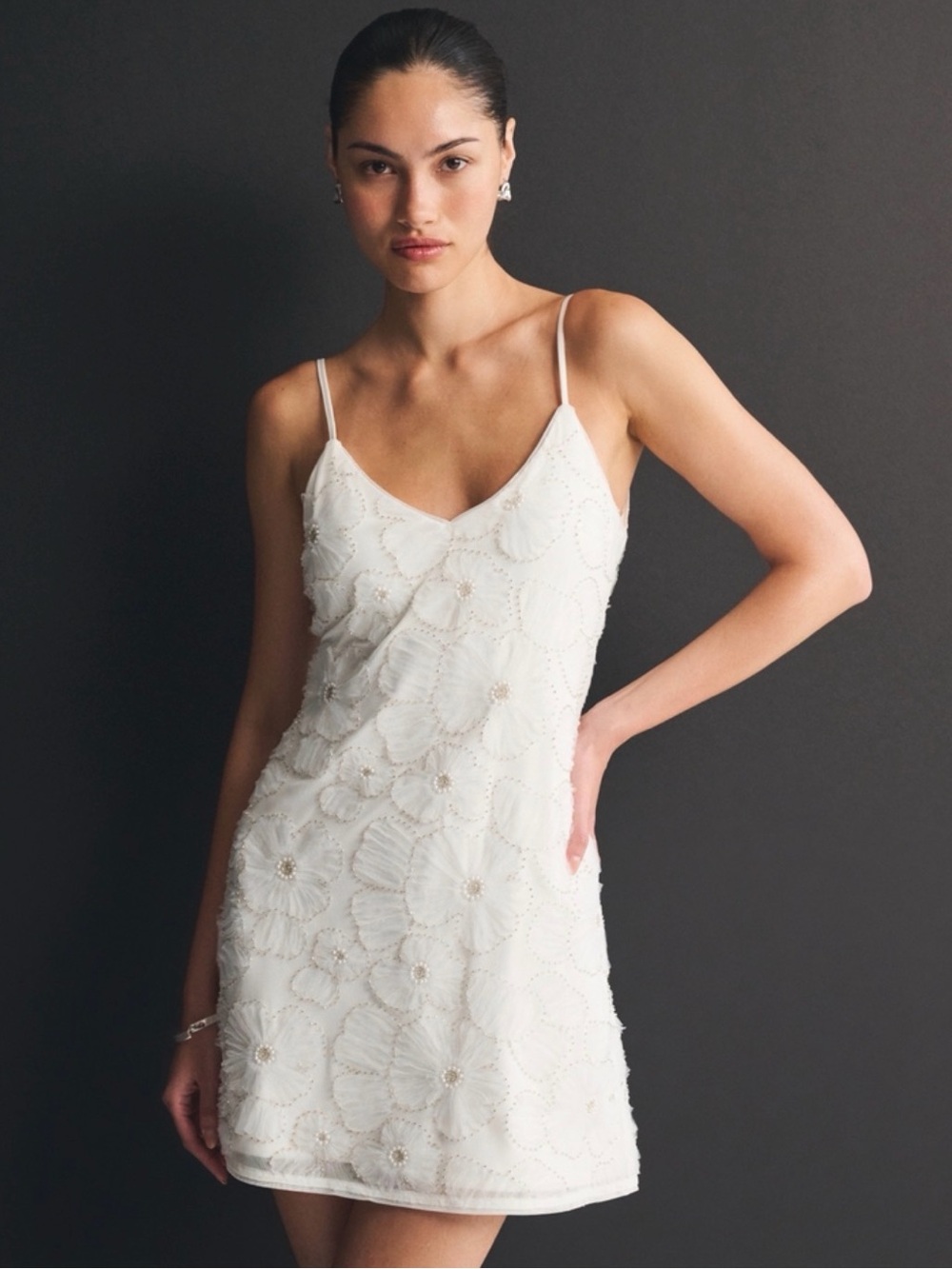 Abercrombie - Embellished Shift Mini Dress Small